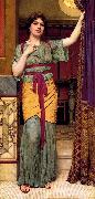 John William Godward Pompeian Lady oil painting
